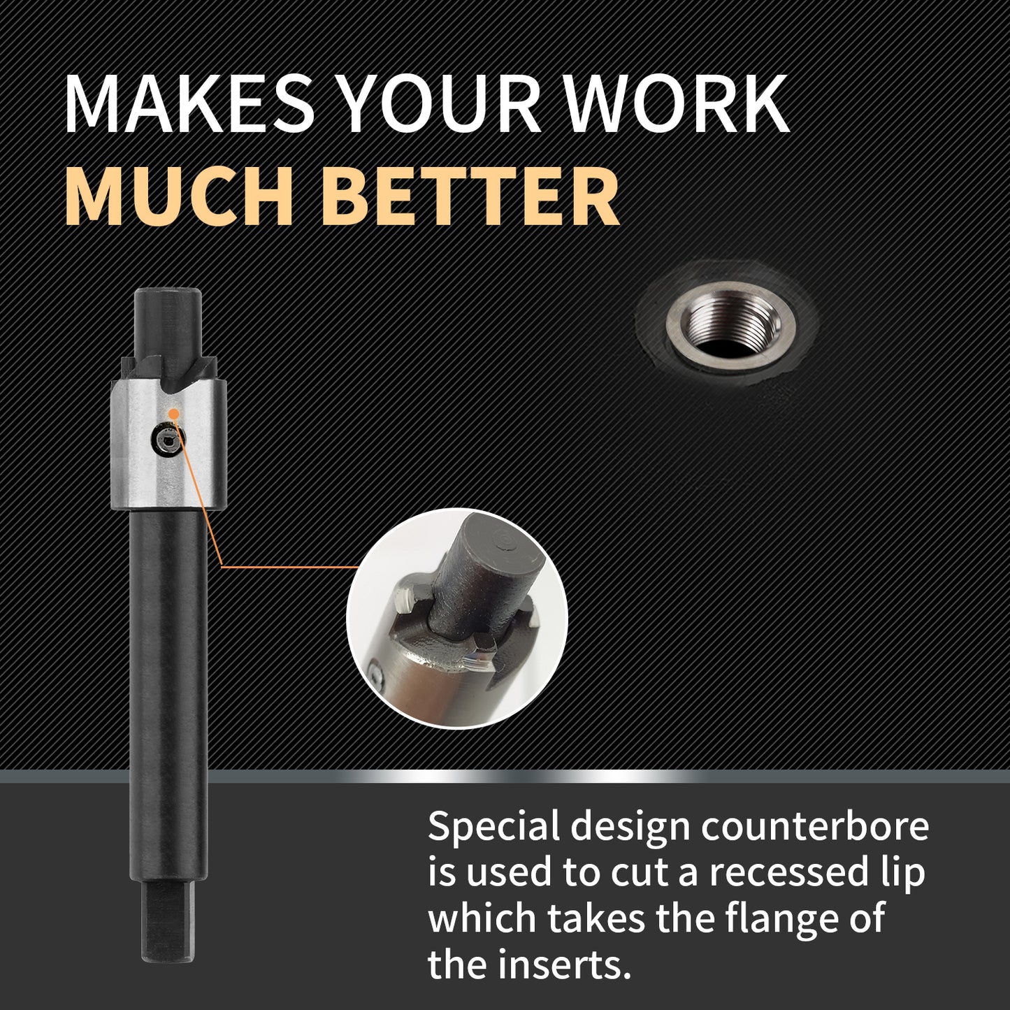 SENNMONN M6X1.0 Metric Thread Repair Kit with Insert HSS Drill, Tap, Installation Driver, Counterbore, Stainless Steel Insert 5PCS 9.4MM & 5PCS 12MM